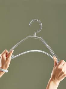 1pc Clear Anti-slip Hanger - Clear - View 3