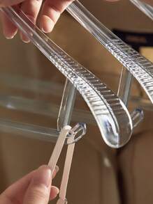 1pc Clear Anti-slip Hanger - Clear - View 4