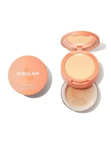 SHEGLAM Insta-Ready 臉部和眼部定妝粉雙效順滑沙色 2 合 1 亮白散粉啞光無孔防水粉餅面部彩妝粉餅 品牌 美容 化妝 化妝品 適合女性與女孩 完美搭配夏季春季 Y2K 時尚 流行 生日 母親節禮物 假期 派對準備就緒 最佳顏色 - Smooth Sand - 查看 13
