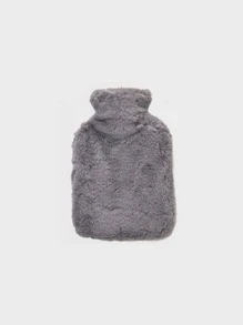 1pc Fluffy Hot Water Bag - Grey - View 3