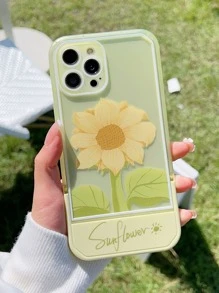 向日葵圖案手機殼帶隱形支架 - 彩色 - 查看 1