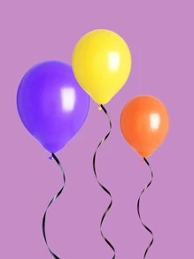 5 件随机 10 米线圈气球配件装饰丝带线圈，圣诞节 - 黑色 - 查看 2