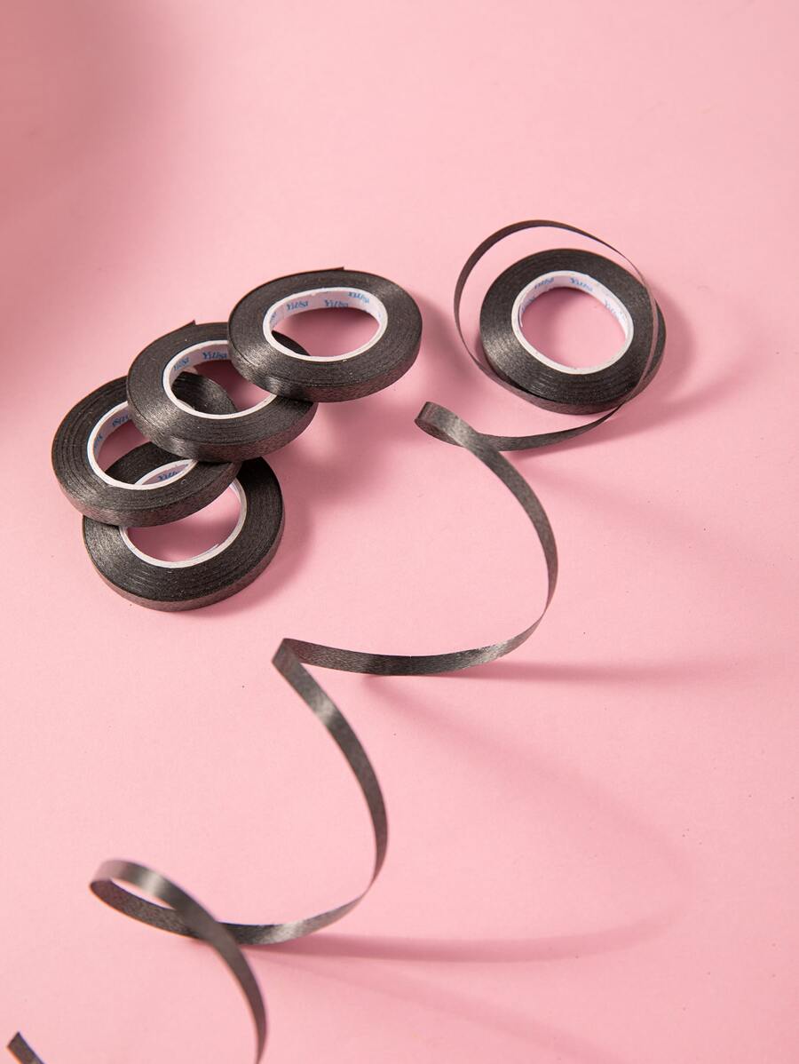 5 件随机 10 米线圈气球配件装饰丝带线圈，圣诞节 - 黑色 - 查看 1