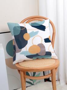 Bộ 1 Vỏ Gối In Hình Học, Không Ruột, Vỏ Gối Kiểu Dáng Hiện Đại Cho Ghế Sofa - Màu xanh bụi bặm - Xem 6