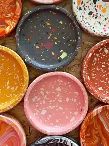 1pc DIY Silicone Mold,Creative Solid Round Design Washable Cup Pad Mold