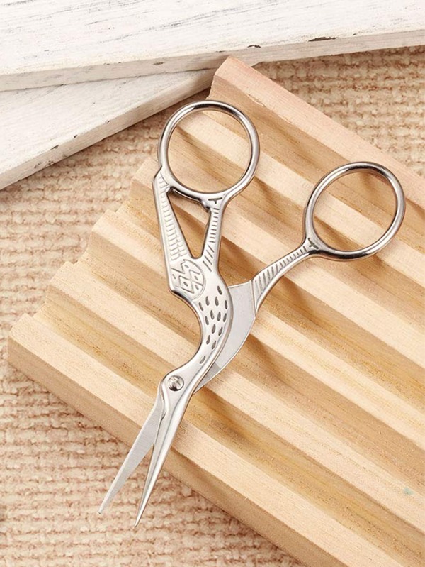 Stainless Steel Gilded Crane Scissors Retro Bird Scissors Yarn Scissors