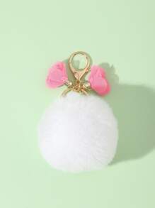 Llavero con diseño de pompón - Multicolor - Ver 3