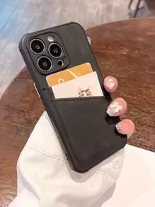 雙卡槽全覆蓋防摔手機殼相容 iPhone 15/15pro Max/15pro/15plus/11/12/13/14pro Max/xs/xr/11pro/11pro Max/12pro/12pro Max/13pro/13pro Max/ 7plus/ 14pro/14pro Max/14plus/7plus/8plus/8/se2 軟殼 - 黑色 - 查看 2