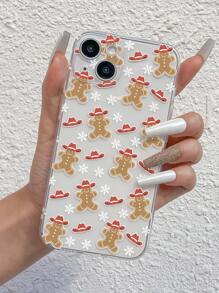 Hộp đựng điện thoại trong suốt mô hình hoạt hình giáng sinh - Nhiều màu - Xem 1