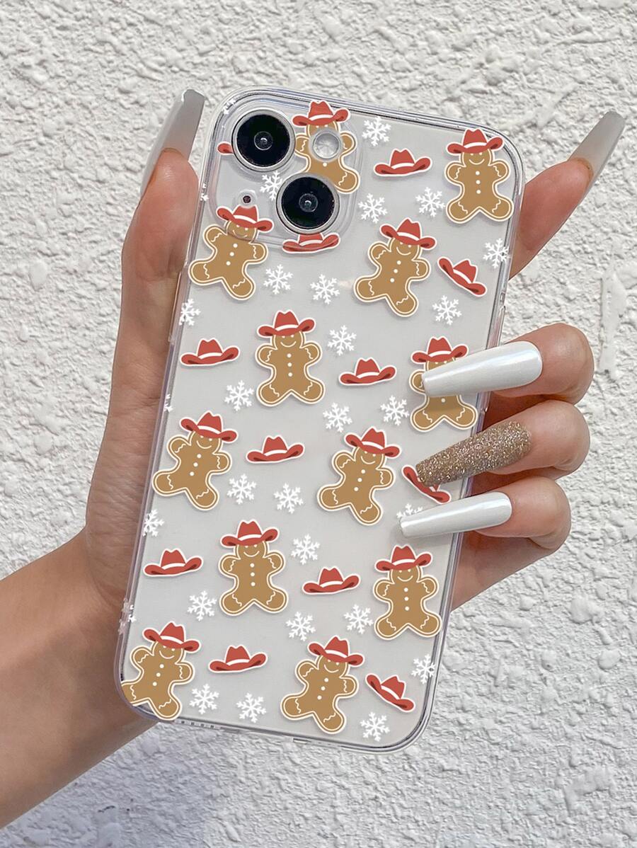 Hộp đựng điện thoại trong suốt mô hình hoạt hình giáng sinh - Nhiều màu - Xem 1