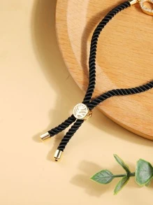 Cubic Zirconia Infinity Symbol Decor Bracelet