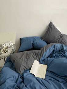 Plain Duvet Cover Set Without Filler - Multicolor - View 5
