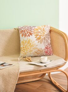 1pc Petal Print Cushion Cover Without Filler, Modern Throw Pillow Case, For Sofa, Living Room - Multicolor - View 4