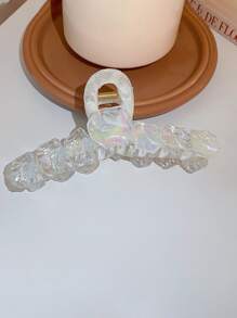 Shell Decor Hair Claw - White - View 2