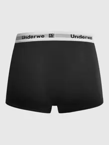 Men 5pcs Letter Graphic Boxer Brief - Multicolor - View 8