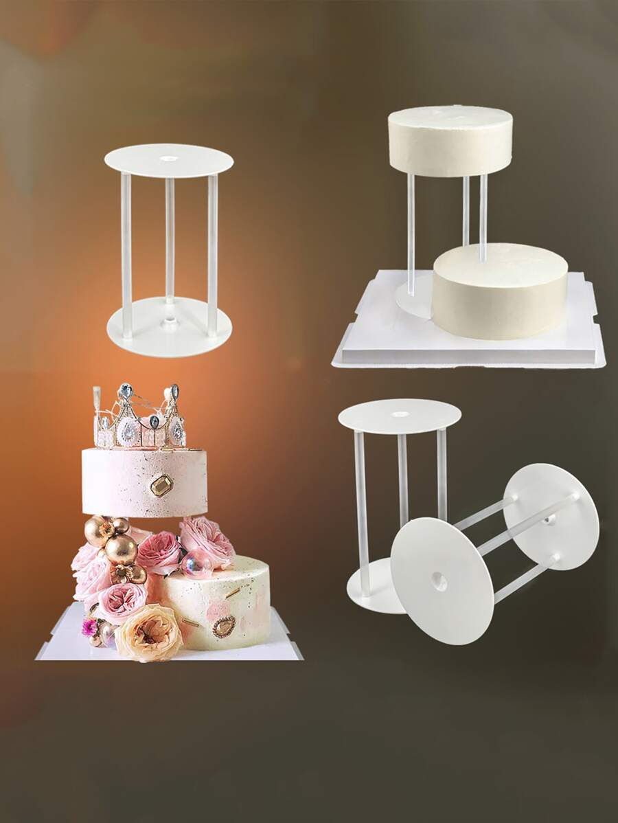 1 Set De Soporte Para Pastel - Blanco - Ver 1