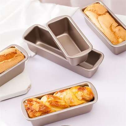 1/2 件大/中/小磅蛋糕模具、不粘面包盘、长方形面包模具、家用烘焙工具
