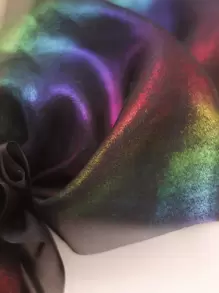 Kẹp tóc kiểu Pháp đính nơ hologram, phụ kiện tóc, kẹp tóc càng cua, trang phục mùa đông cho nữ, nơ, dễ thương, phụ kiện đội đầu, ghim cài tóc - Nhiều màu - Xem 3