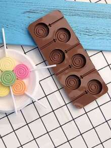 1pc Lollipop Shaped Chocolate Mold - Chocolate Brown - View 2