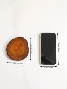 1入組木頭紋理質感杯墊