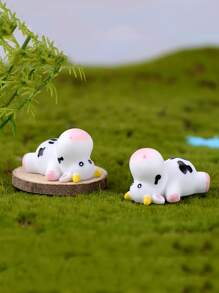 6入組卡通奶牛形狀花園裝飾物 - 彩色 - 查看 4