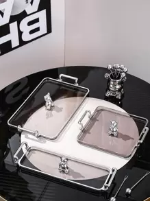 1pc Cartoon Bear Detail Tray - Multicolor - View 6