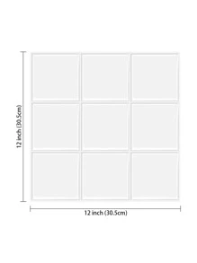 Giấy dán tường ốp tường bếp 3D bóng màu trắng Subway bóc ra và dán - Nhiều màu - Xem 4