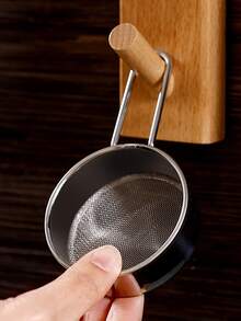 1pc Stainless Steel Flour Sieve - Silver - View 4