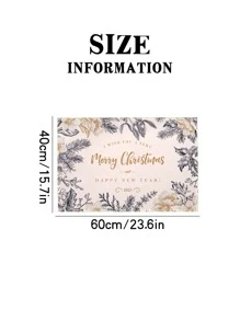 Christmas Slogan Graphic Door Mat - Multicolor - View 3