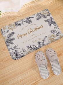 Christmas Slogan Graphic Door Mat - Multicolor - View 4