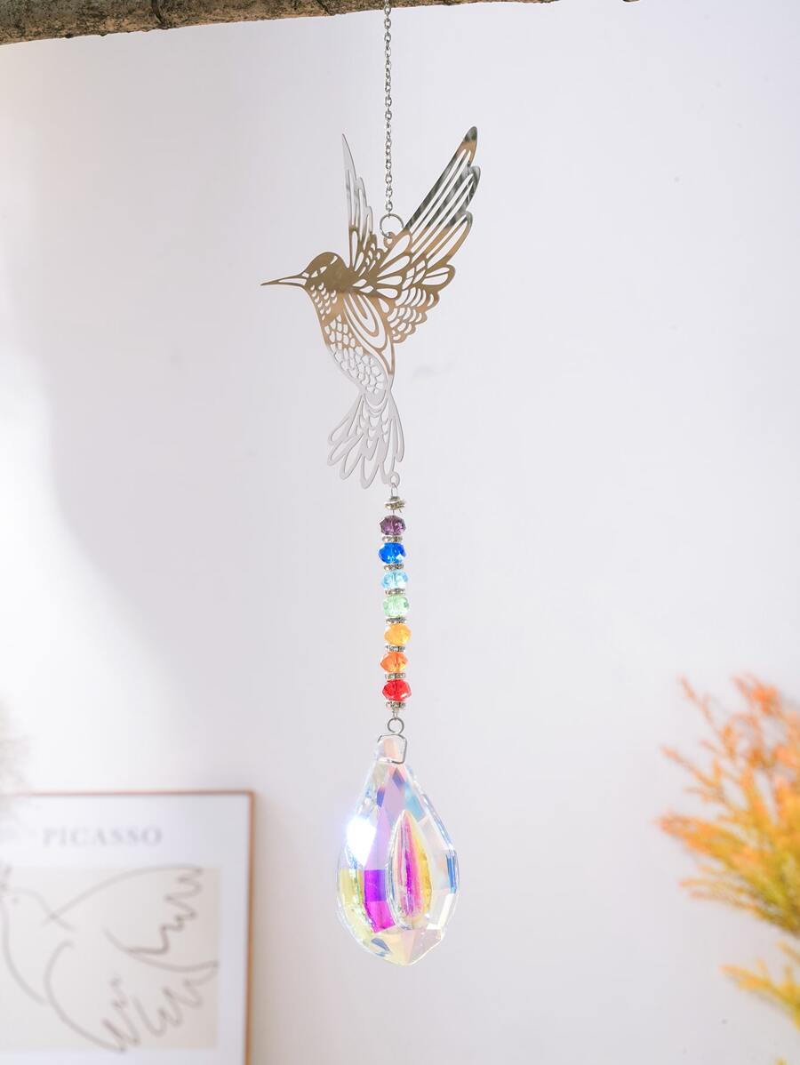 1 件复活节小鸟和水滴装饰壁挂 - 彩色 - 查看 1