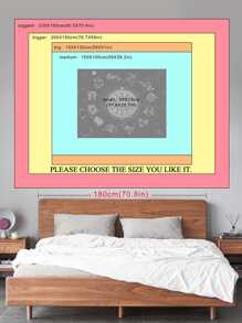 Tapiz con estampado de constelaciones, bandera para habitación, decoración de habitación, tapices, decoración de pared, arte de pared - Multicolor - Ver 3