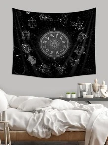 Tapiz con estampado de constelaciones, bandera para habitación, decoración de habitación, tapices, decoración de pared, arte de pared - Multicolor - Ver 5