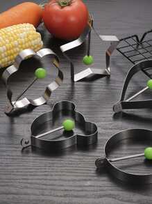 2入組隨機不銹鋼煎蛋模具 - 彩色 - 查看 3