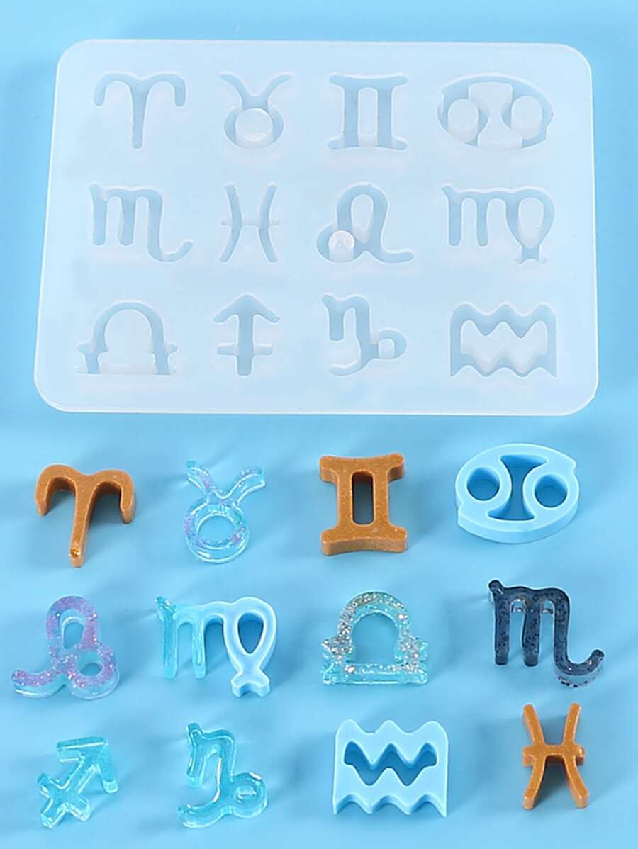 1入組星座形狀DIY矽膠模具 - 白色 - 查看 1