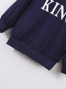 小男童字母圖案運動衫