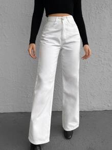 EURMUSE Casual Straight Leg Jeans 2000s Style