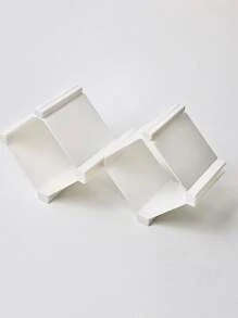 6 piezas Divisor de cajón liso - Blanco - Ver 5