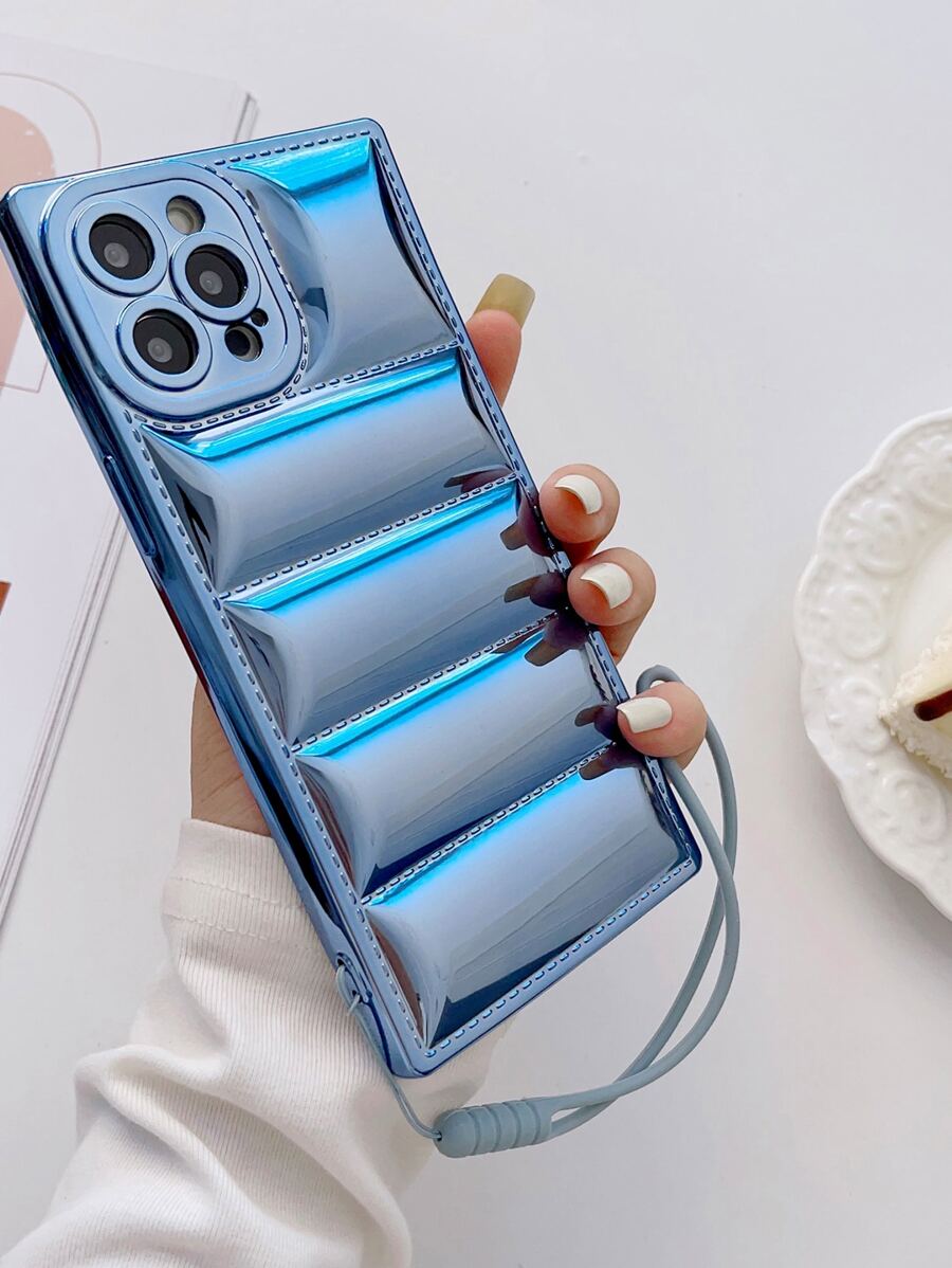 Vỏ điện thoại thiết kế áo khoác có dây buộc - Màu xanh lam - Xem 1