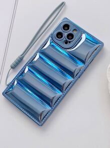 Vỏ điện thoại thiết kế áo khoác có dây buộc - Màu xanh lam - Xem 2