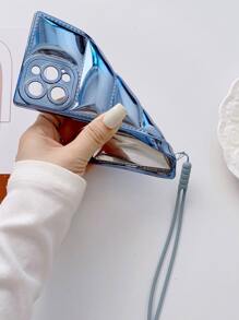 Vỏ điện thoại thiết kế áo khoác có dây buộc - Màu xanh lam - Xem 4