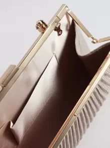 閃粉手拿包女款晚宴手袋宴會包婚禮包晚禮服手拎包掀褶設計