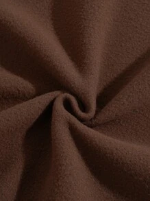 男士外星人和標語圖案袋鼠口袋抽繩連帽衫 - 咖啡棕 - 查看 6