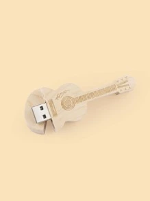 beanlieve 1pc Guitar Design USB Flash Drive - Apricot - View 3