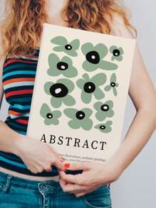 花和標語圖案裱框畫 - 彩色 - 查看 8