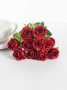 1/3PCS Artificial Flowers Rose Bouquet Home Dining Table Decoration Photography Props Outdoor Garden Wedding Decoration Bride Handheld Flower Material Wrist Flower Party Decoration Valentine's Day Gift New Year Decoration, Valentine Day, Gift Gifts Birthday Graduation - Multicolor - View 3