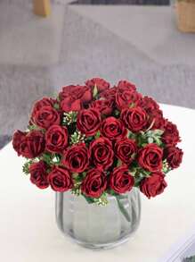 1/3PCS Artificial Flowers Rose Bouquet Home Dining Table Decoration Photography Props Outdoor Garden Wedding Decoration Bride Handheld Flower Material Wrist Flower Party Decoration Valentine's Day Gift New Year Decoration, Valentine Day, Gift Gifts Birthday Graduation - Multicolor - View 6