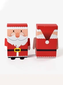 5入組聖誕老人和雪人圖案隨機禮物盒 - 彩色 - 查看 3