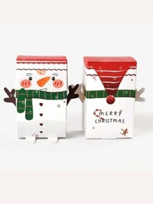 5入組聖誕老人和雪人圖案隨機禮物盒 - 彩色 - 查看 4