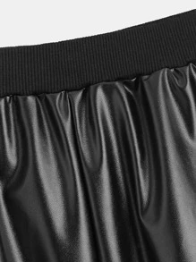 SHEIN Boys Flap Pocket Trousers - Black - View 4